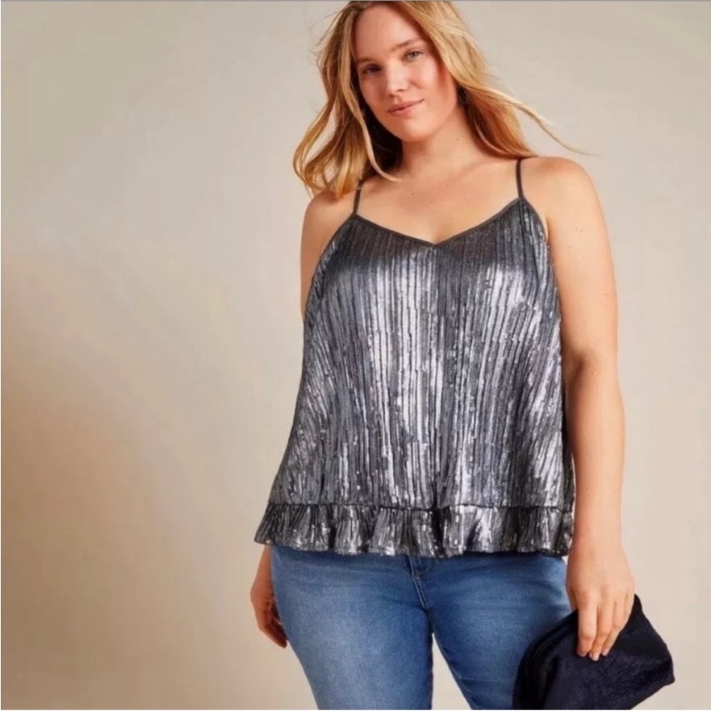 NWOT Anthropologie Amelie sequin tank